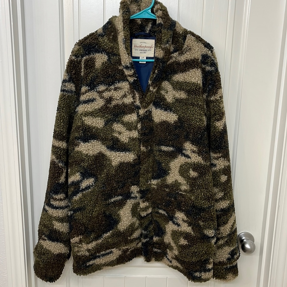 Original Weatherproof Vintage Men’s Camo Jacket size Large
